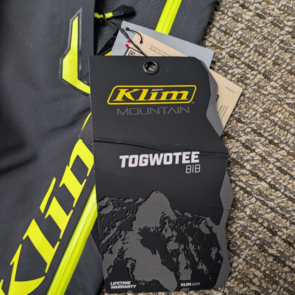 Klim Togwotee Snowmobile Bibs. Never Used. Size XL Length R - Picture 2 of 4